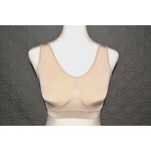 Wacoal Wire Free Bra US 34 Nude Beige Seamless Stretch Comfort Bralette